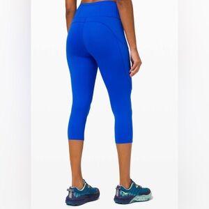 Blue Women's Cropped Leggings